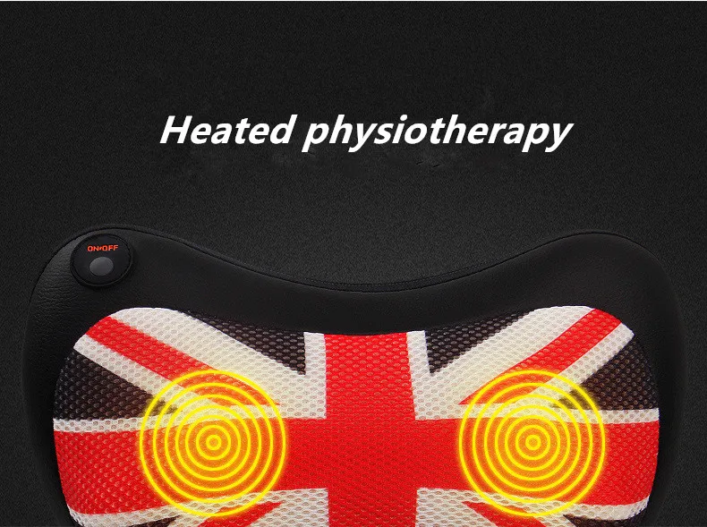 Portable Car Headrest, PU & Hood Car Seat Cushion Cushion Head Massager Electric Lumbar Neck Warmer (5)