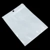 White / Clear Self Seal Zipper Plastic Retail Packaging Pack OPP Poly Bag Ziplock Zip Lock Storage Bag Package Hang Hole