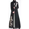 Embroidery Muslim Dress Women Dubai Vintage Dresses Kaftan Islamic Clothing Abayas For Women Turkish
