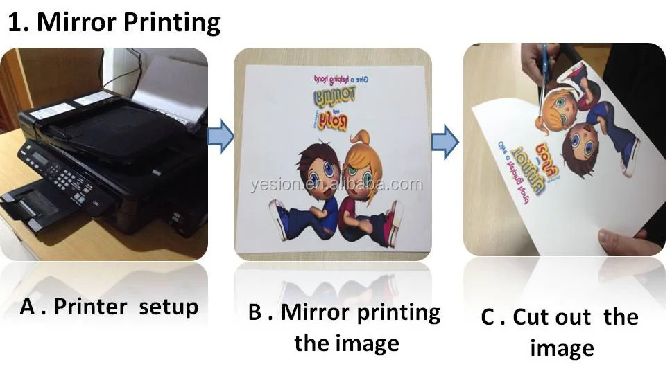 vision transfer paper light/dark inkjet/laser transfer