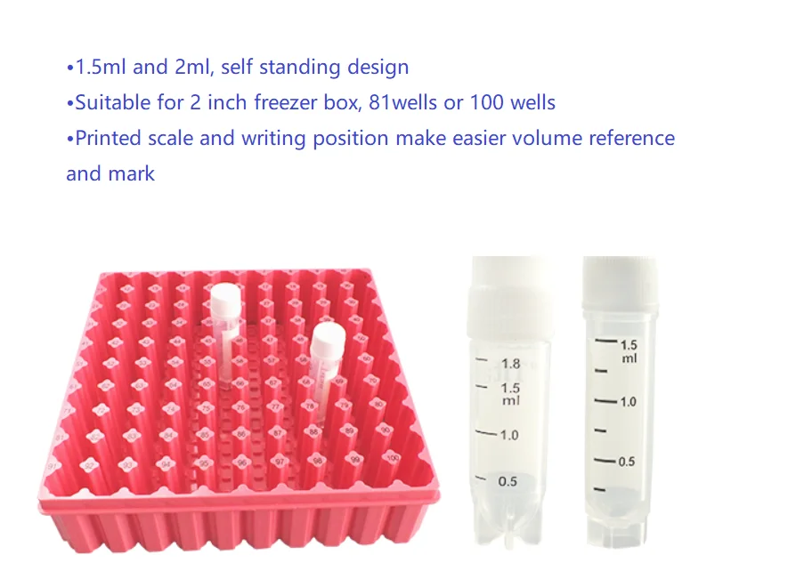 5ml cryogenic vials sterilized liquid nitrogen