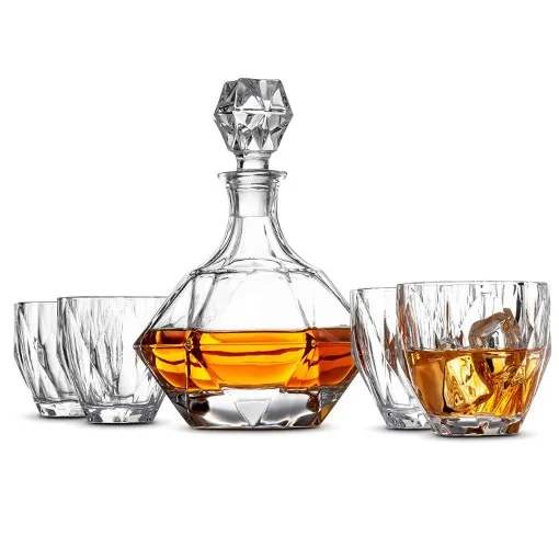 5-Piece European Style Whiskey Decanter and Glass Set Diamond Design Liquor Whiskey Decanter set
5-Piece European Style Whiskey Decanter and Glass Set Diamond Design Liquor Whiskey Decanter set