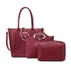 Wholesale trendy high quality pu leather ladies bags handbag set china online shopping