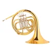 Gold lacquer Brass body Cupronickel tuning pipe F key French Horn