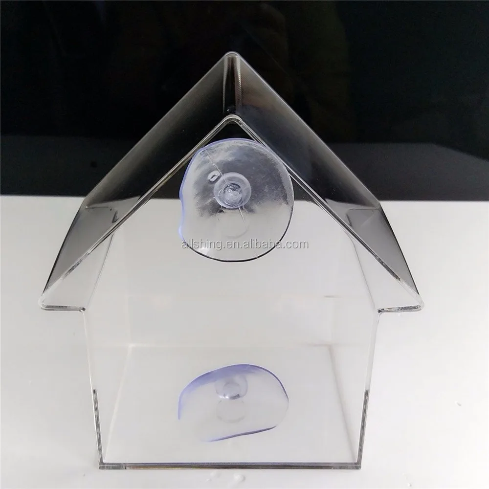 Wholesale Large Squirrel Proof Acrylic Window Bird Feeder With