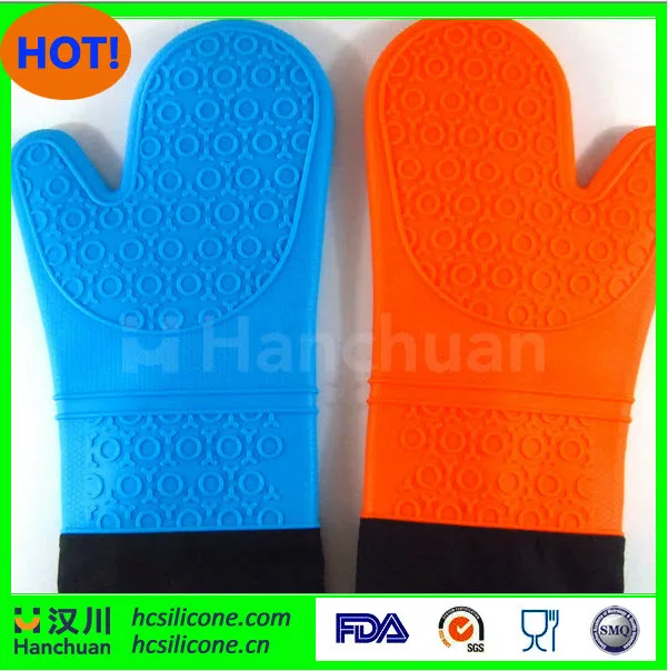 Barbecue Heat Resistant Silicone Gloves & Oven Kitchen Grill BBQ Cooking Mitts