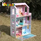 New cute wooden doll house toy,Beautiful princess wooden doll house W06A044