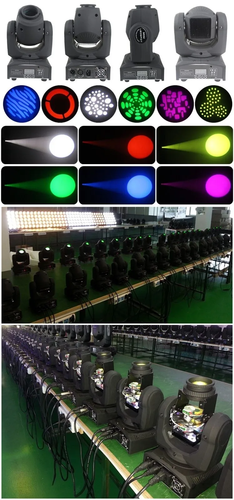 Led White Pearl Inno Spot Inno Pocket Spot Pearl Projector Gobo Light