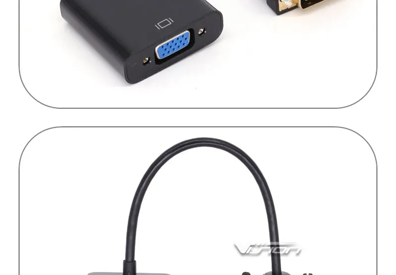 1080P DVI-D to VGA Adapter Cable 24+1 Pin DVI Male to 15 Pin VGA Female - ANKUX.COM