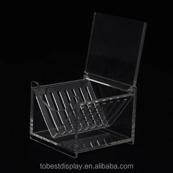 2017 hot sale high quality acrylic box with lid, storage boxes