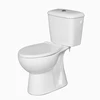 Two Piece Sanitary Ware Bathroom Ceramic Watermark Rimless Toilet Suite 8817