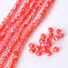Ab color faceted rondelle crystal beads for garment accessory