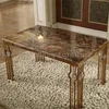 Luxury crystal clear wedding stainless steel dining table