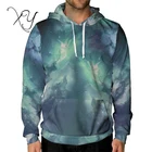 Custom Mens 3D Printed Pullover Hoodies All Over Printing Polyester/cotton Hooded Sweatshirts