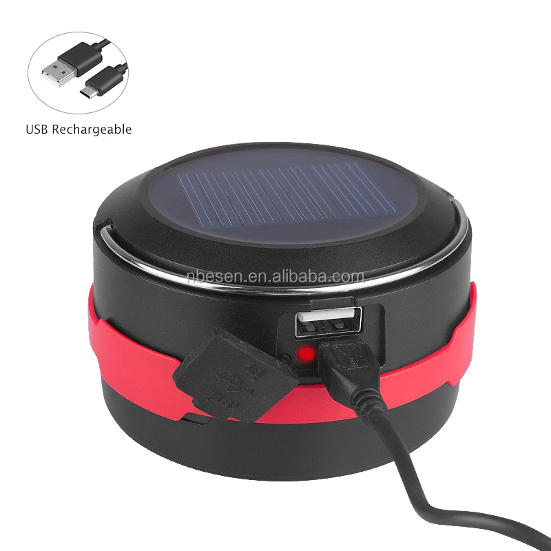 Outdoor Emergency Flashlight Solar Power USB Charging Led Camping Lantern Phone Powerbank - ANKUX Tech Co., Ltd