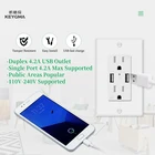 One-Stop Service Ac Socket 125 V AC Power Receptacle Compact USB Socket Furniture