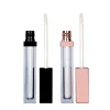 5ML Rose Gold Plastic Liquid Lipstick Tube Cosmetic Packaging Square Empty Lipgloss Container Lipgloss Tube