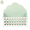 New Design Wood Wall Mail Organizer , Home Green White Wall Letter Mail Organizer Storage