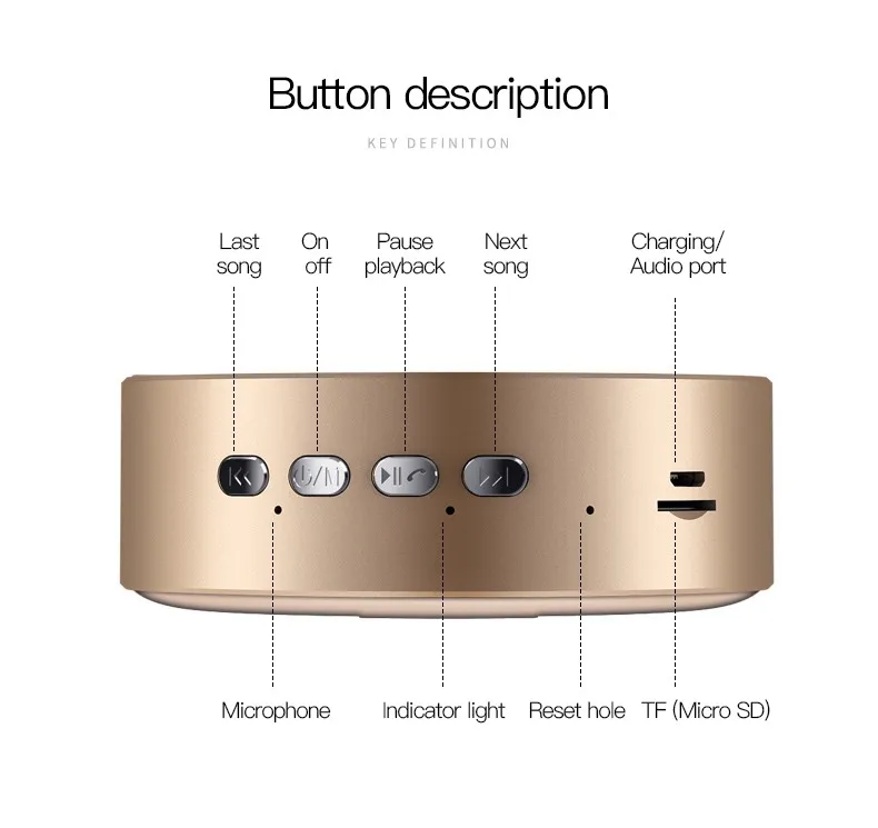 Ultimate version bluetooth speaker bass stereo mini outdoor colorful Mini portable with LED lights hot sell shenzhen - ANKUX.COM