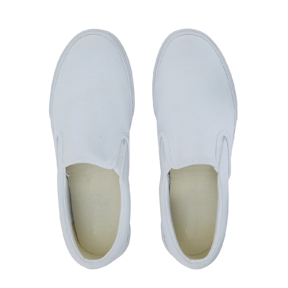 Wholesale Plain White Canvas Shoes 