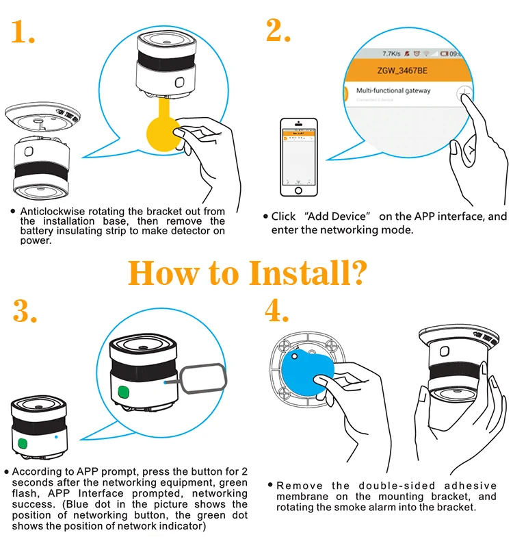 Household Battery Operated Carbon Monoxide Detector CO Detector Alarm with CE RoHS FCC - ANKUX.COM