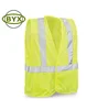 Hi vis yellow reflective mesh fabric safety vest