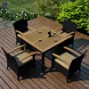 Hot Sell Metal Commercial Teak Polyurethane Outdoor Furniture