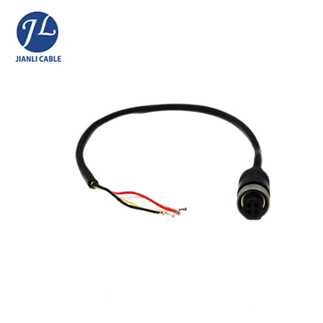 Automotive Backup Camera Cable 4 Pin Plug to Socket Screw on Electrical Cord - ANKUX.COM