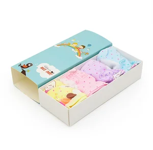 art paper printed box  packaging with  sleeve for toddler  socks