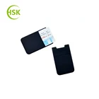 Custom print 3M self adhesive silicone smart wallet phone credit card holder pocket