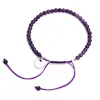 Rose Quartz Crystals Bracelet Chakra Healing Stone Beads Handmade Macrame Adjustable Braided Link Bracelets