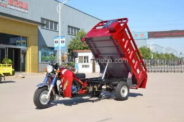 150cc Water Cooled Gasoline 3 Wheel Motorcycle with Hydraulic Dumper / Dumping Motorized Pedicab Tricycle