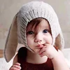 YY10055C Best selling kids cute rabbit ears knitted baby hat