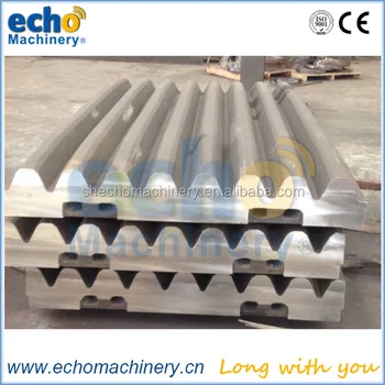 high manganese steel crusher parts UJ540 jaw plate for quarrying industry