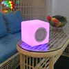 Portable Waterproof Rechargeable Wireless Music LED Light Blue Tooth Speaker With Remote Control