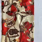 100% Polyester Wholesale Floral Printed Satin Fabric for Scarf
