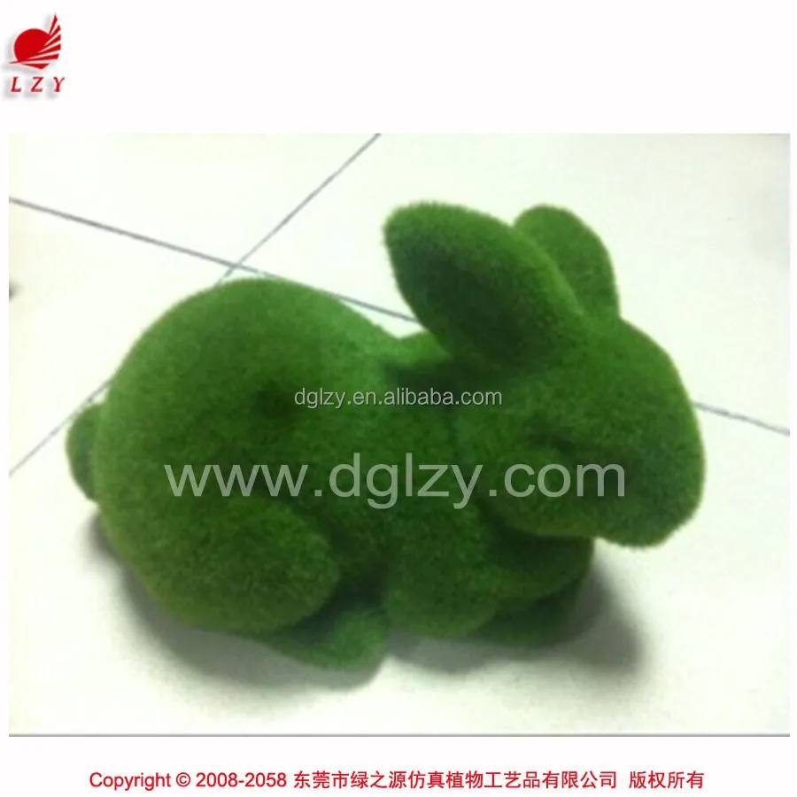 Creative artificial grass animal garden ornaments rabbit moss rabbit figurine