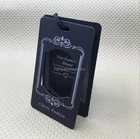 Luxury Black Paper Garment With Gold Stamping String Hang Tag(A-043)