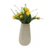 Modern home decor electroplated shrinkage dot glaze ceramic flower vase