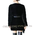 CX-G-A-22E New Winter Fashion Knitted Real Mink Fur Coat
