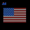 American Flag Iron-on Heat Transfer USA Flag Rhinestone Transfers