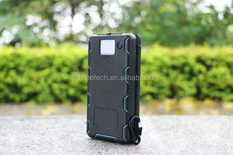 Waterproof shockproof external battery 10000mAh foldable solar power bank camping power bank - ANKUX.COM