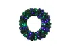 2016New arrival christmas wreath fiber optic christmas wreath christmas ornaments decoration xmas wreath decorated xmas wreath