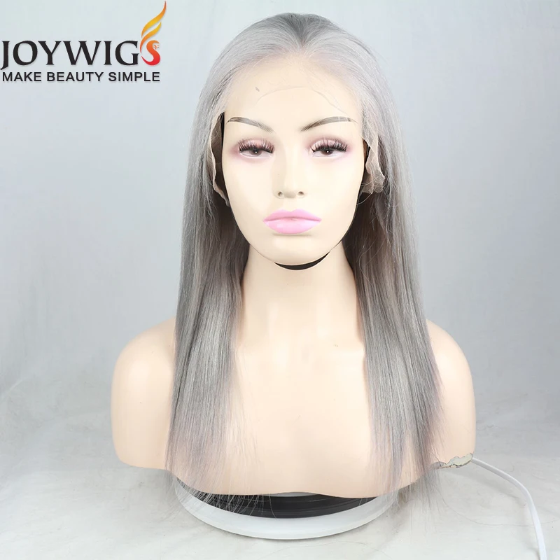 JOYWIGS Silky Straight Amazing Grey Human Hair Lace Front Wig 14in Length 130% Density
JOYWIGS Silky Straight Amazing Grey Human Hair Lace Front Wig 14in Length 130% Density
