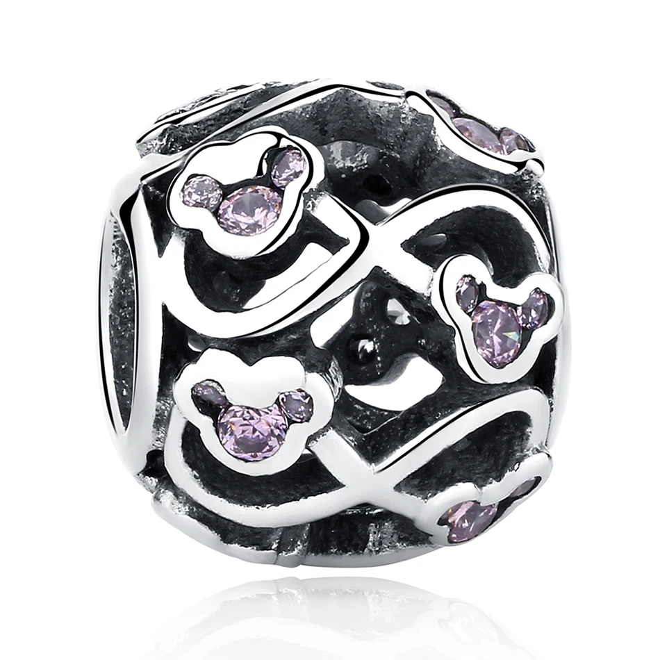 925 Sterling Silver CZ Charms Cartoon Mouse Hollow Charm Beads Fit Original Charms Bracelet Making Fine Jewelry
925 Sterling Silver CZ Charms Cartoon Mouse Hollow Charm Beads Fit Original Charms Bracelet Making Fine Jewelry