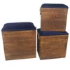 Retro china market OEM storage box set, shabby chic wooden trunk, hand carved wood trunk