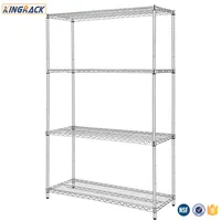 Chrome Wire Shelving For Warehouse Metal