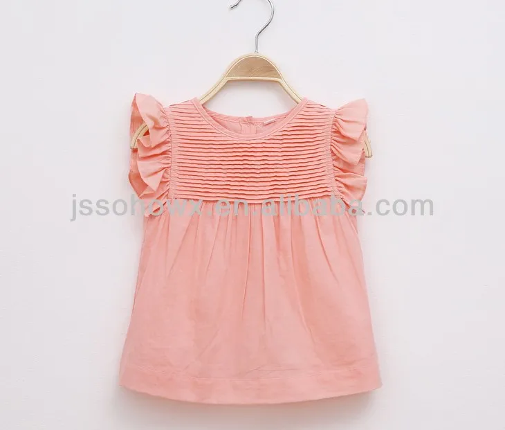 baby girl sleeveless shirts, cotton blouse for baby girl, latest girls shirts