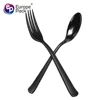 China Manufacturers Supplies disposable plastic black cutlery set for food