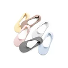 2019 New Design Spring Summer Combed Cotton Stripes No Show Silicon Anti Slip Low Cut Socks